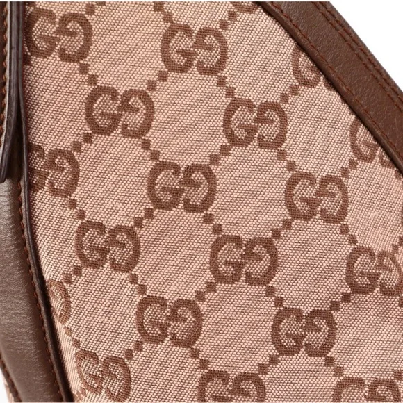 Gucci Brown Canvas Hobo Bag - Picture 6 of 8